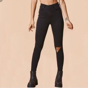 UNIF high waisted push jeans